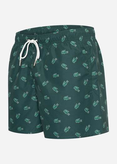 Lacoste Zwembroeken Swimming trunks all over print - sinople multico