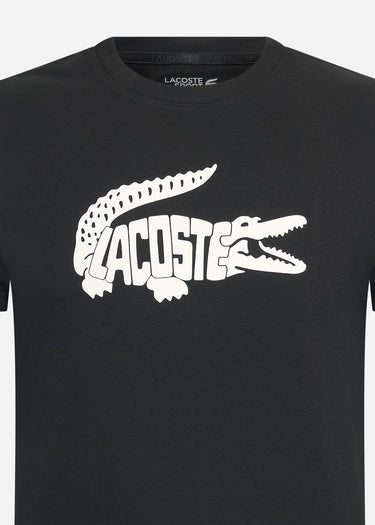 Lacoste T-shirts Tee logo - black white
