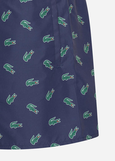 Lacoste Zwembroeken Swimming trunks all over print - navy blue multico
