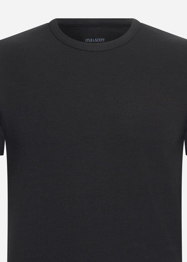 Lyle & Scott T-shirts Basic 3 pack t-shirt - jet black