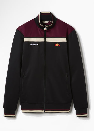 Ellesse Vesten Vignola track top - black burgundy