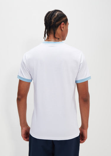 Ellesse T-shirts Meduno tee - white light blue