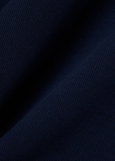 Lacoste Truien Polo collar double face pique sweatshirt - navy blue