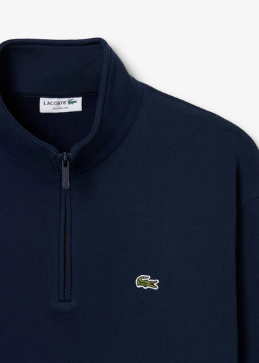 Lacoste Truien Quarter zip fleece sweatshirt - navy blue