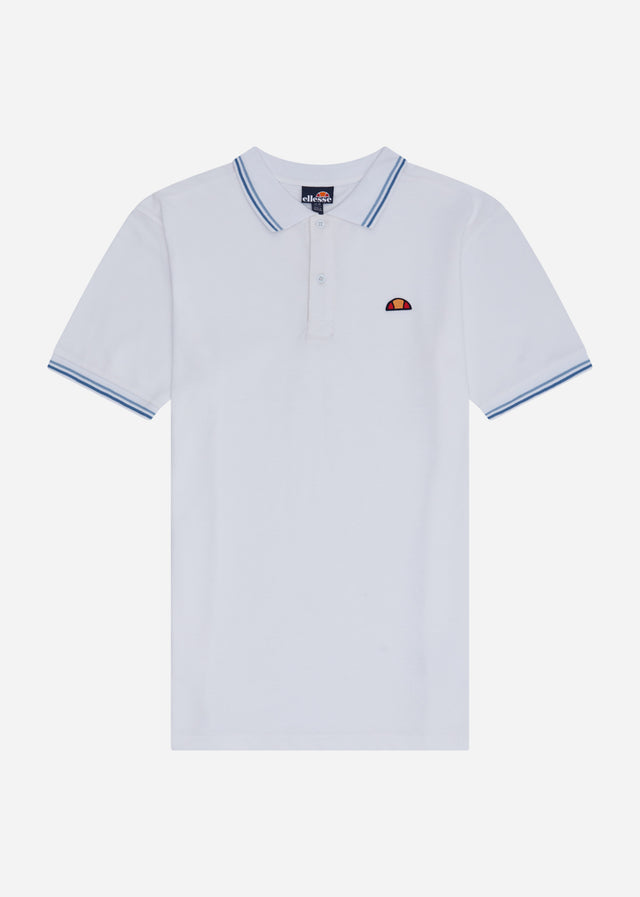 Ellesse Polo's Rooks polo - white light blue dark blue