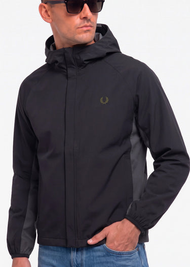 Fred Perry Jassen Tipped colour block jacket - black