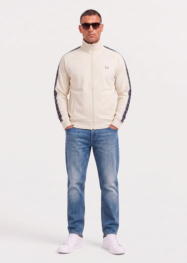 Fred Perry Vesten Contrast tape track jacket - ecru