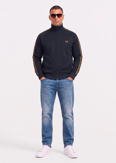 Fred Perry Vesten Contrast tape track jacket - navy