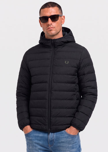 Fred Perry Jassen Hooded insulated jacket - black