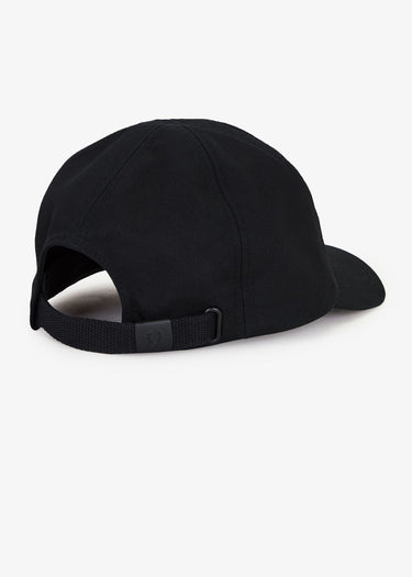 Fred Perry Petten Graphic branded twill cap - black warm grey