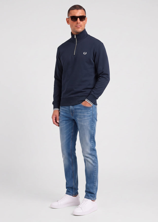 Fred Perry Truien Half zip sweatshirt - navy