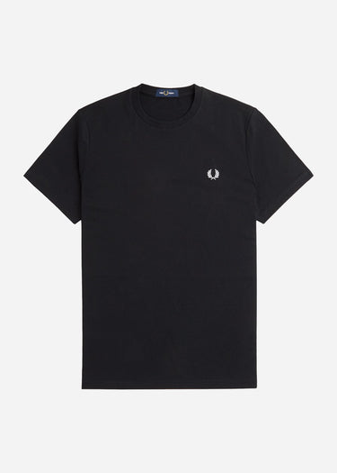 Fred Perry T-shirts Rear powder laurel graphic tee - black