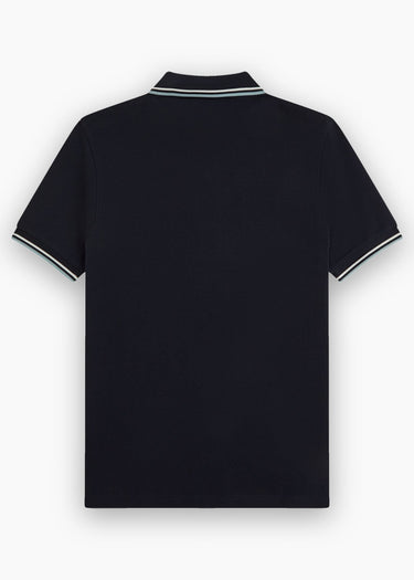 Fred Perry Polo's Twin tipped polo - navy ecru silver blue