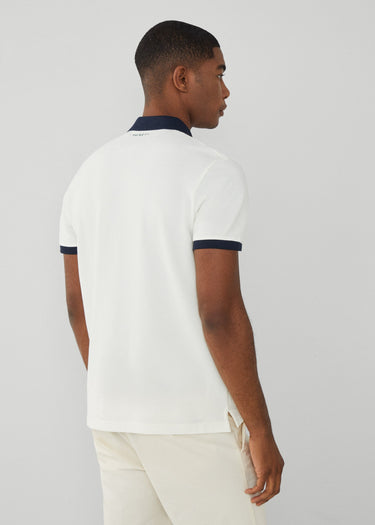 Hackett London Polo's Heritage panel polo - white