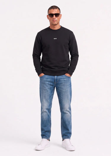 Hugo Boss Truien Wesmallcrew - black