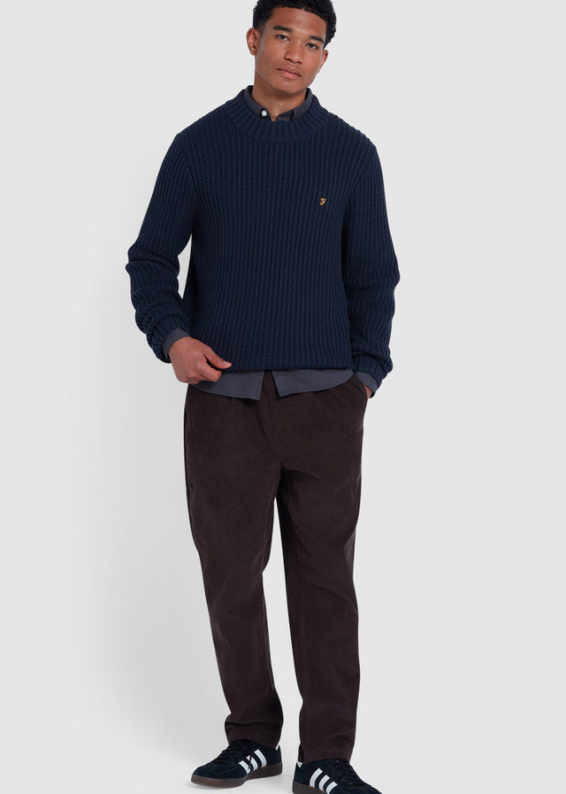Farah Truien Sweater burlington fisherman - true navy