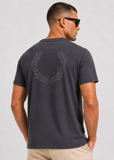 Fred Perry T-shirts Back print laurel wreath t-shirt - anchor grey