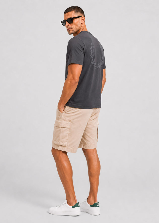 Fred Perry T-shirts Loose fit Back print laurel wreath t-shirt - anchor grey