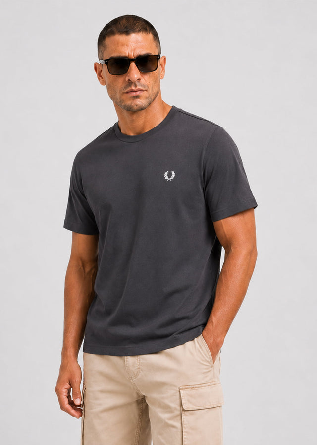 Fred Perry T-shirts Loose fit Back print laurel wreath t-shirt - anchor grey