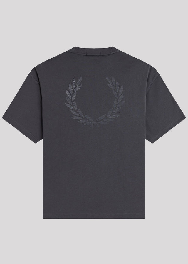 Fred Perry T-shirts Loose fit Back print laurel wreath t-shirt - anchor grey