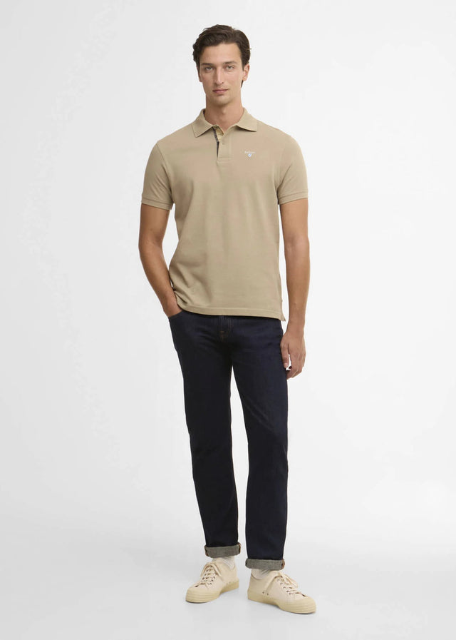 Barbour Polo's Barbour tartan pique polo shirt - washed stone dress