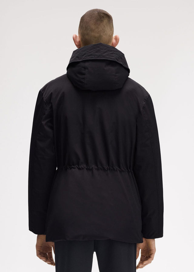 Fred Perry Jassen Patch pocket puffer jacket - black