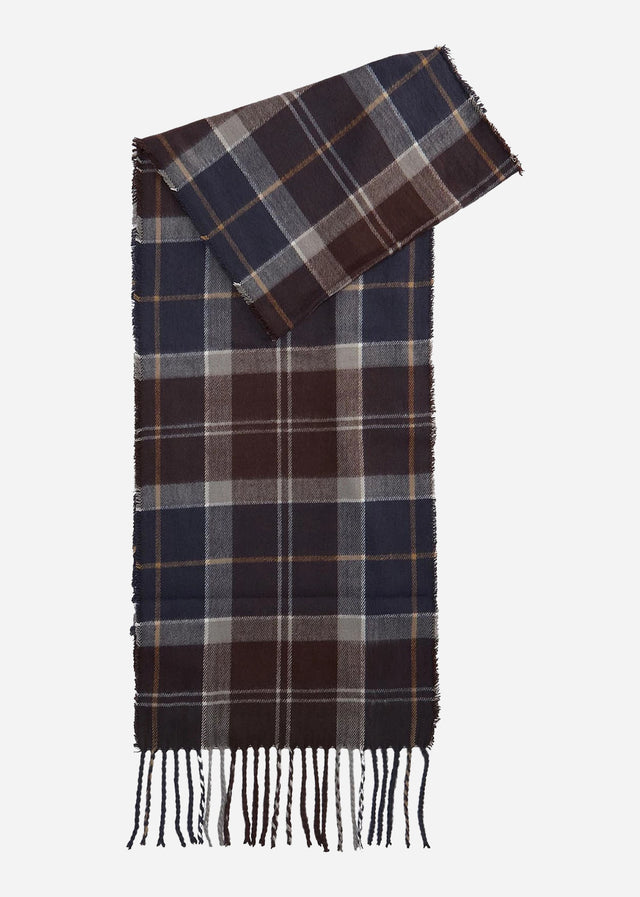 Barbour Sjaals Swinton beanie and Galingale scarf gift set - midnight oak