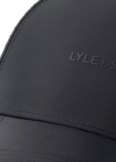 Lyle & Scott Petten Shell fabric cap - jet black