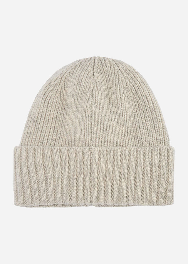 Barbour Mutsen Carlton beanie hat - light grey