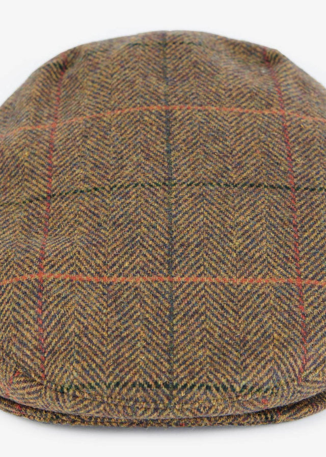 Barbour Petten Wilkin flat cap - olive orange red