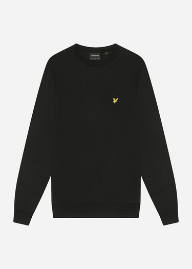 Lyle & Scott Truien Interlock crew neck sweatshirt - jet black
