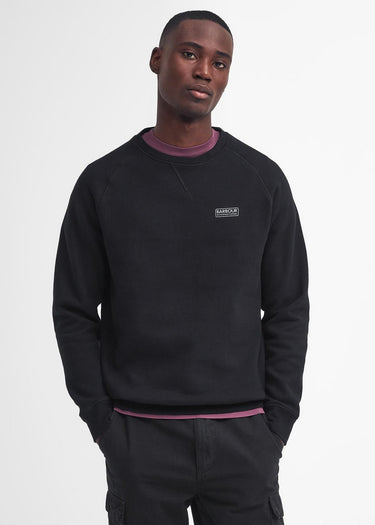 Barbour International Truien Essential crew neck sweat - black pewter