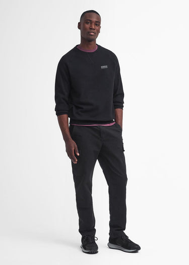 Barbour International Truien Essential crew neck sweat - black pewter
