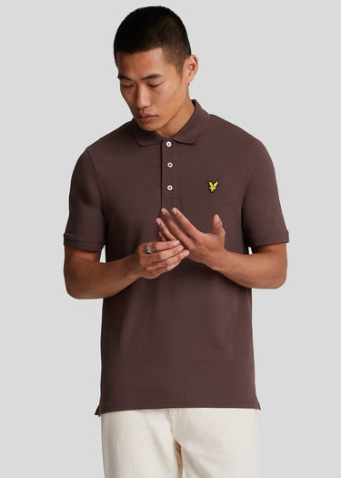 Lyle & Scott Polo's Plain polo shirt - deep mahogany