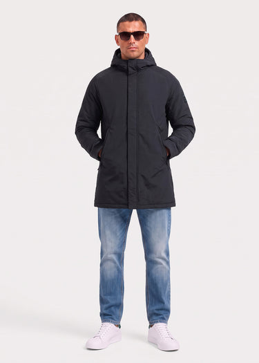 Marshall Artist Jassen Kingston hooded trench jacket - black