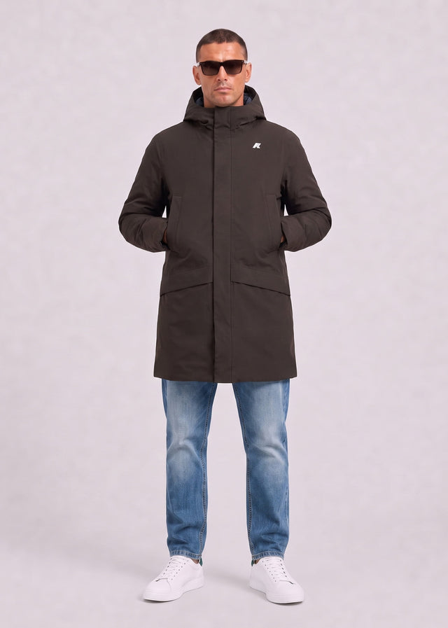 K-Way Jassen Jarno twill marmotta - black olive blue airforce