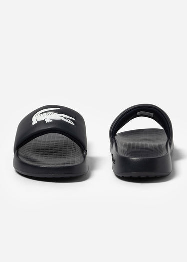 Lacoste Slippers Serve Slide - black white