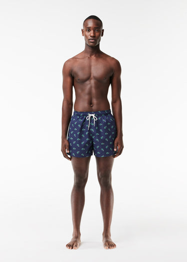 Lacoste Zwembroeken Swimming trunks all over print - navy blue multico