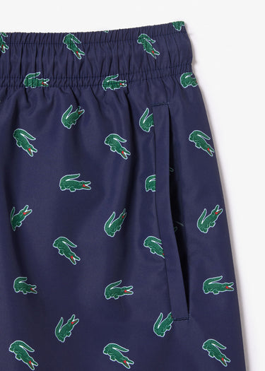 Lacoste Zwembroeken Swimming trunks all over print - navy blue multico
