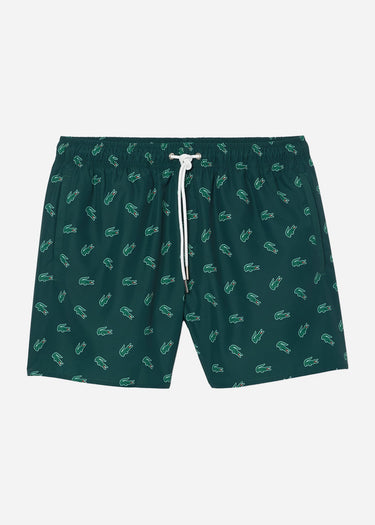 Lacoste Zwembroeken Swimming trunks all over print - sinople multico