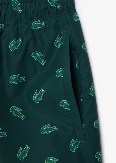 Lacoste Zwembroeken Swimming trunks all over print - sinople multico
