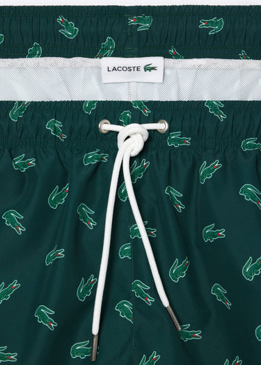 Lacoste Zwembroeken Swimming trunks all over print - sinople multico
