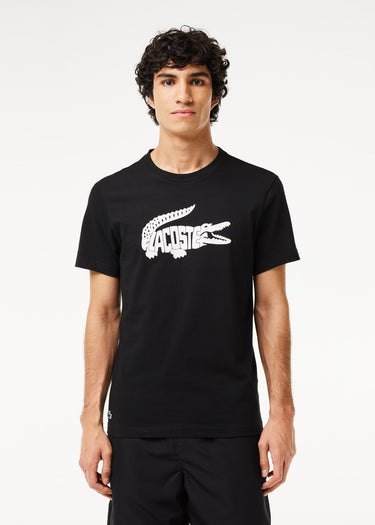 Lacoste T-shirts Tee logo - black white