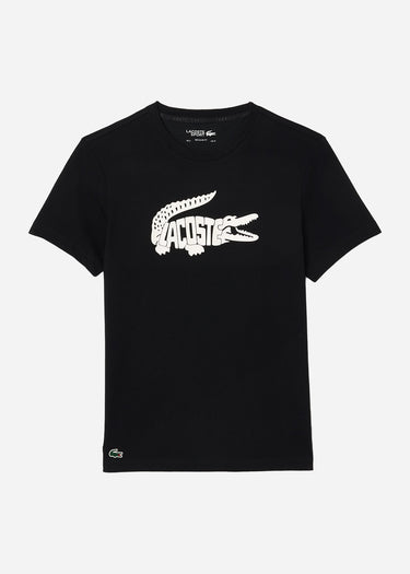 Lacoste T-shirts Tee logo - black white