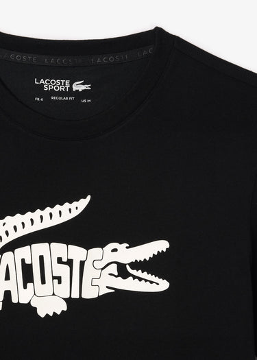 Lacoste T-shirts Tee logo - black white