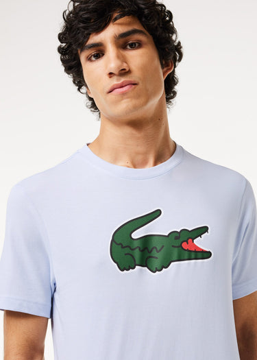 Lacoste T-shirts Tee logo - phoenix blue green white