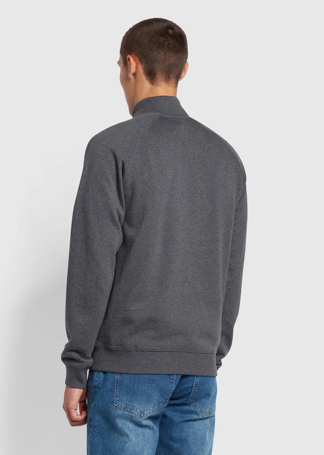 Farah Truien Sweatshirt jim 1/4 zip - farah grey marl