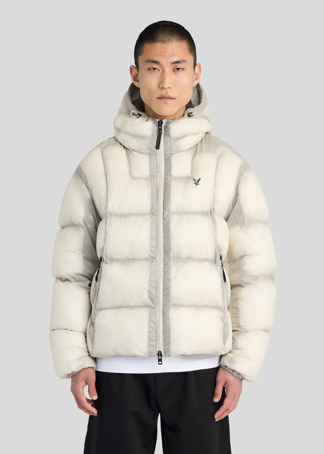 Lyle & Scott Jassen Translucent puffer jacket - putty