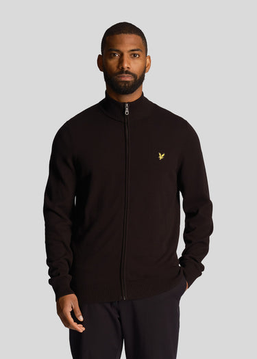 Lyle & Scott Vesten Full zip jumper - jet black