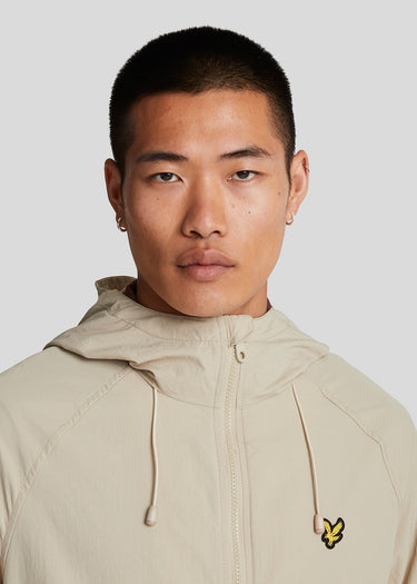 Lyle & Scott Jassen Hooded windbreaker jacket - stone